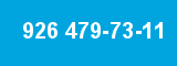 926 479-73-11 926 479-73-11